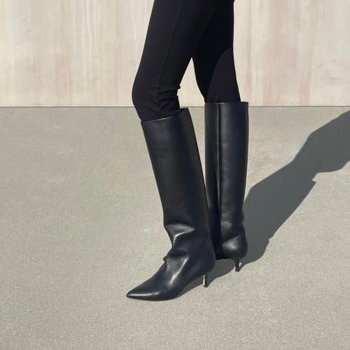 Neil J. Rodgers Eva Slouch Boot In Black Nappa