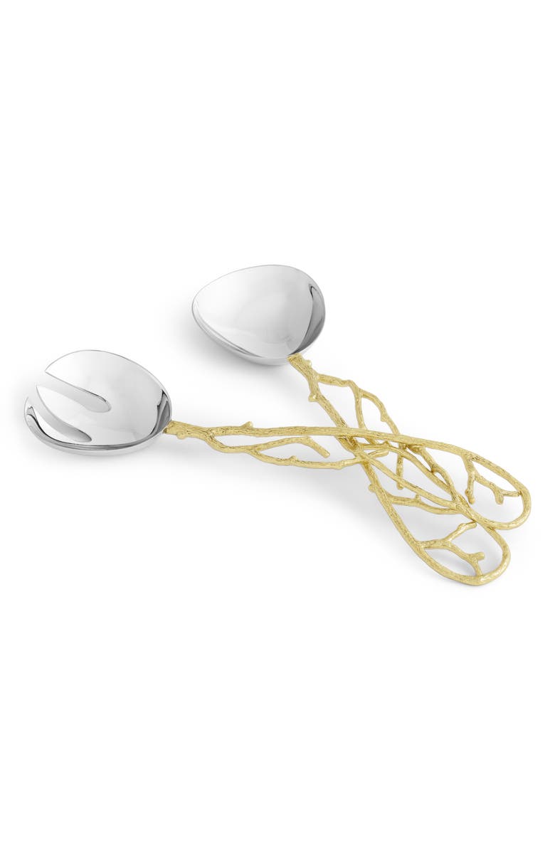 Michael Aram Butterfly Ginkgo Serving Set, Alternate, color, Silver/ Gold