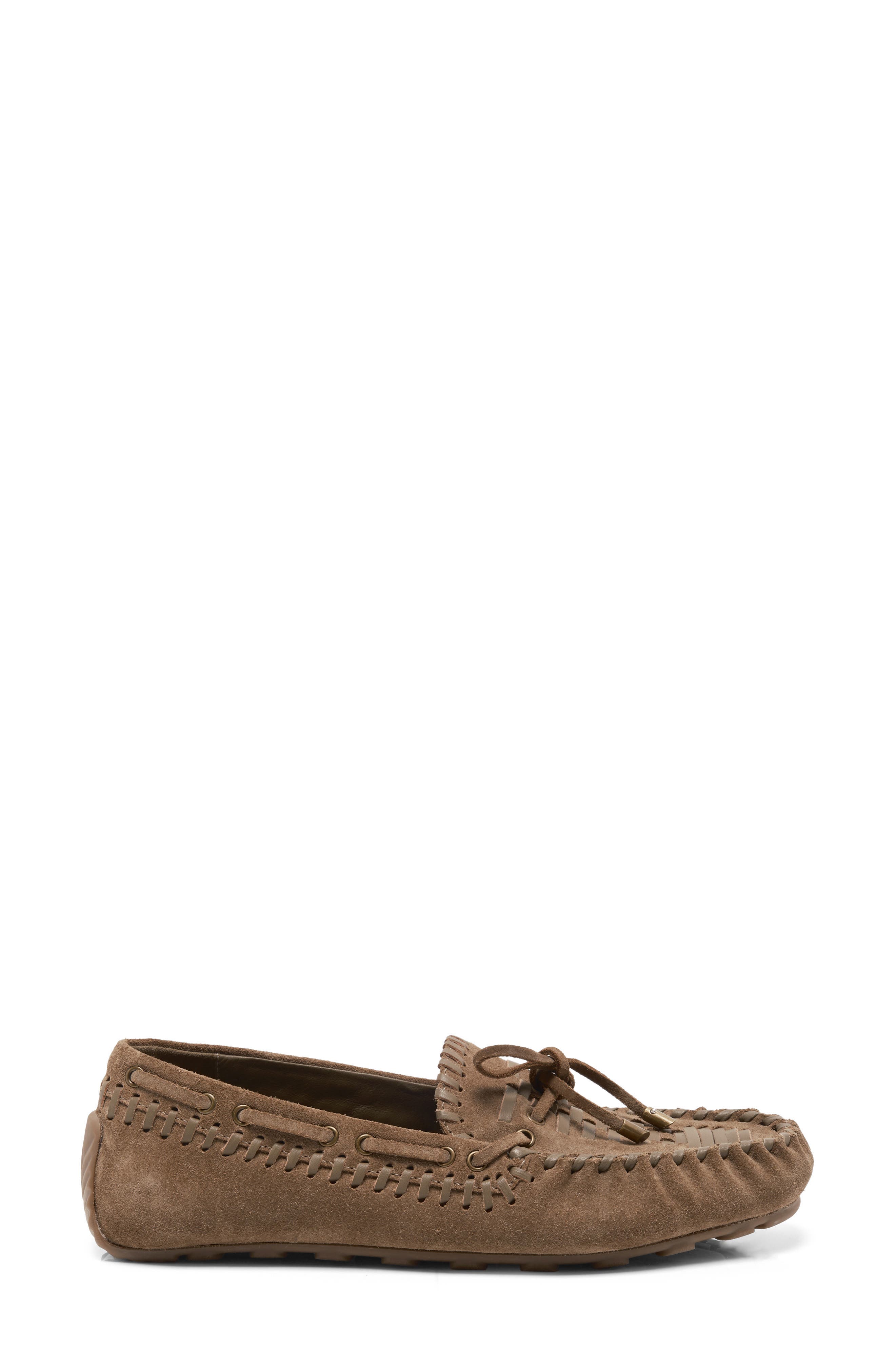 Misty Driving Loafer, Alternate, color, OLIVE SUEDE