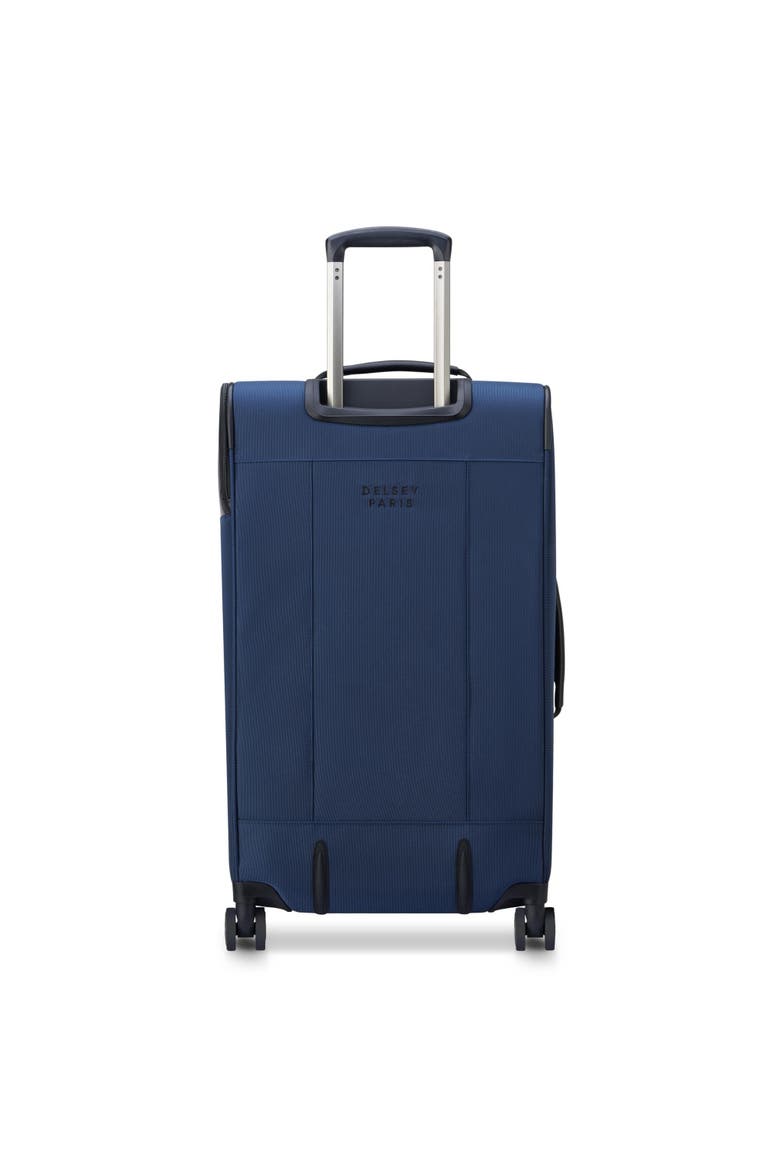 Wagram Softside Expandable 26" Medium Checked Spinner Luggage, Alternate, color, Navy