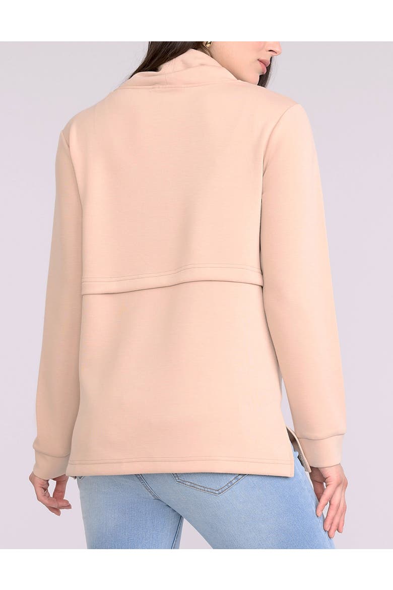 Funnel Neck Pullover Nursing Sweatshirt, Alternate, color, Moonlight