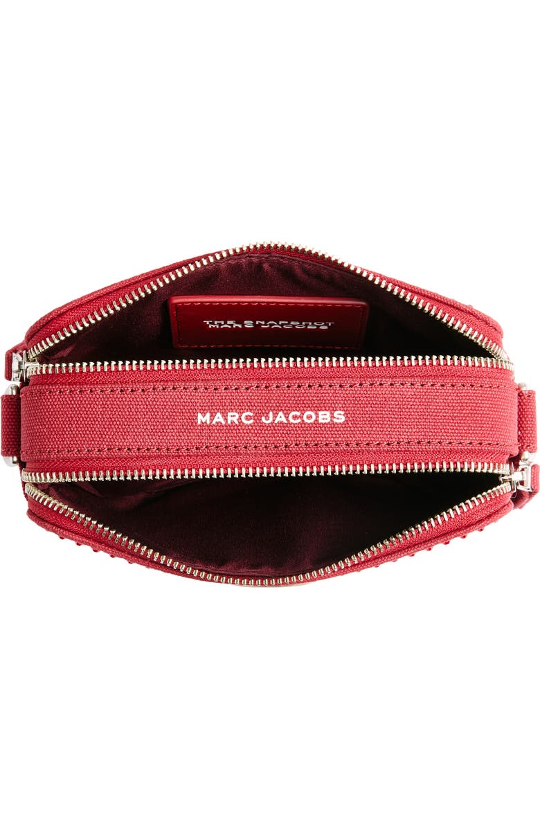 Marc Jacobs The Crystal Canvas Snapshot Bag, Alternate, color, Siren Crystal