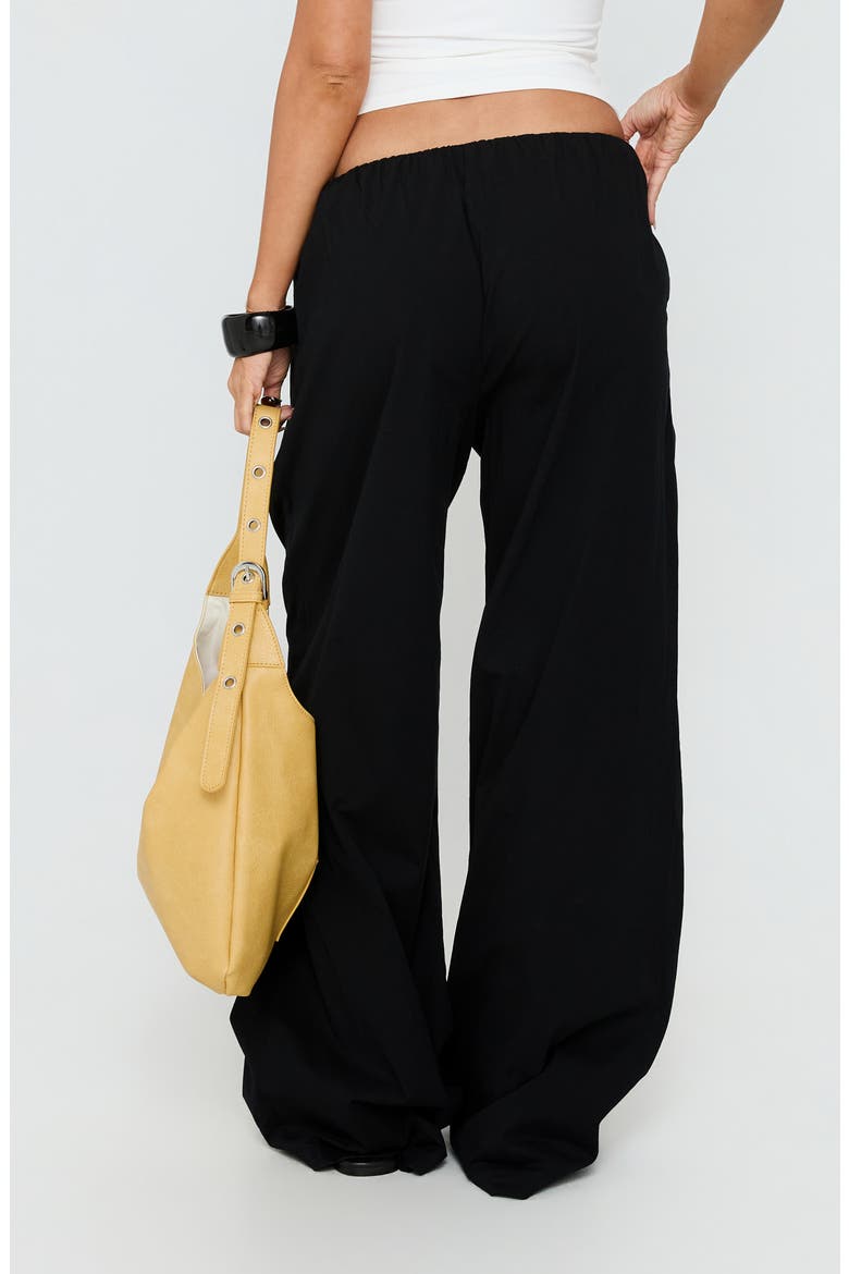 Lunea Low Rise Wide Leg Pants, Alternate, color, BLACK