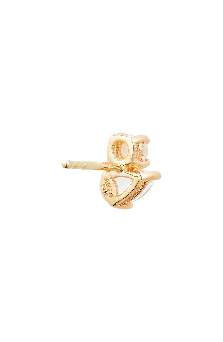 Anzie x Mel Soldera Jumelle Single Stud Earring, Alternate, color, Gold/Left