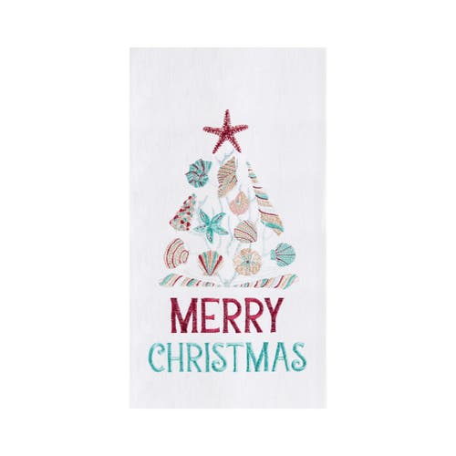 C & F Home C&f Home Merry Christmas Towel In Blue