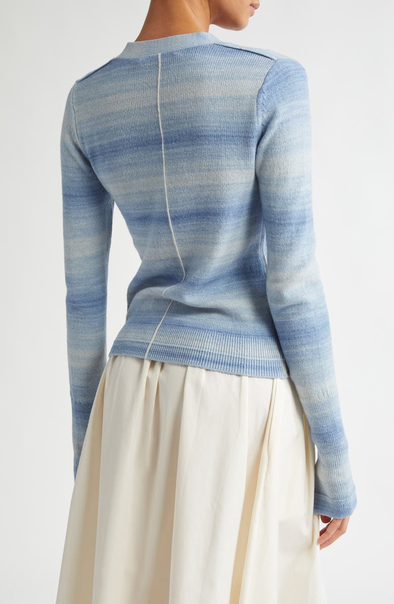 Maria McManus Space Dye Stripe Slim Fit Featherweight Cardigan, Alternate, color,