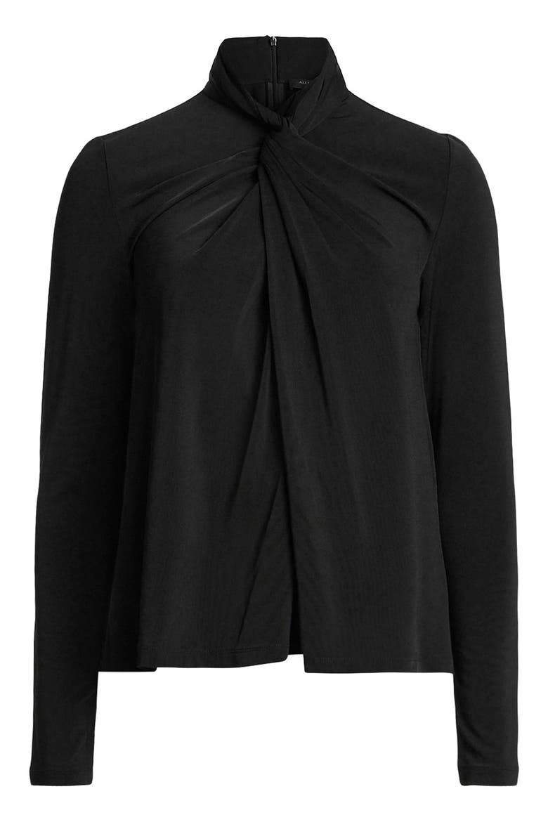 Mina Twisted Top, Alternate, color, BLACK