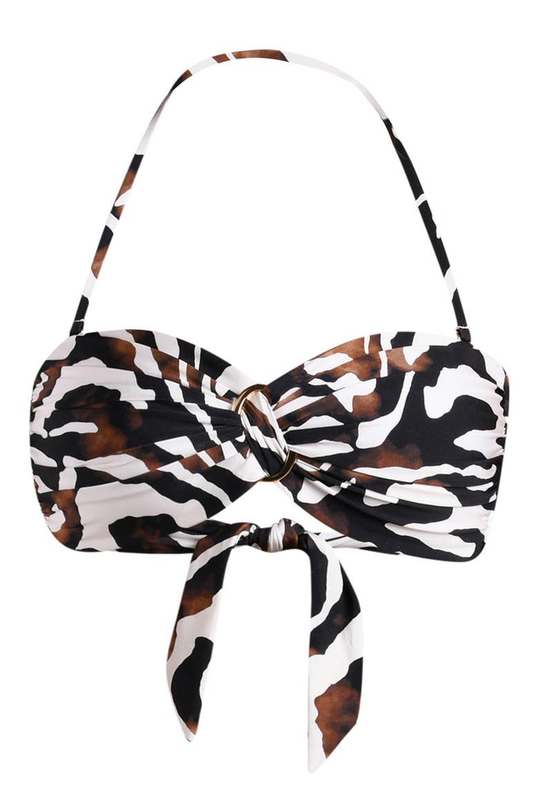 Nightlife Bandeau Bikini Top, Alternate, color, MULTI