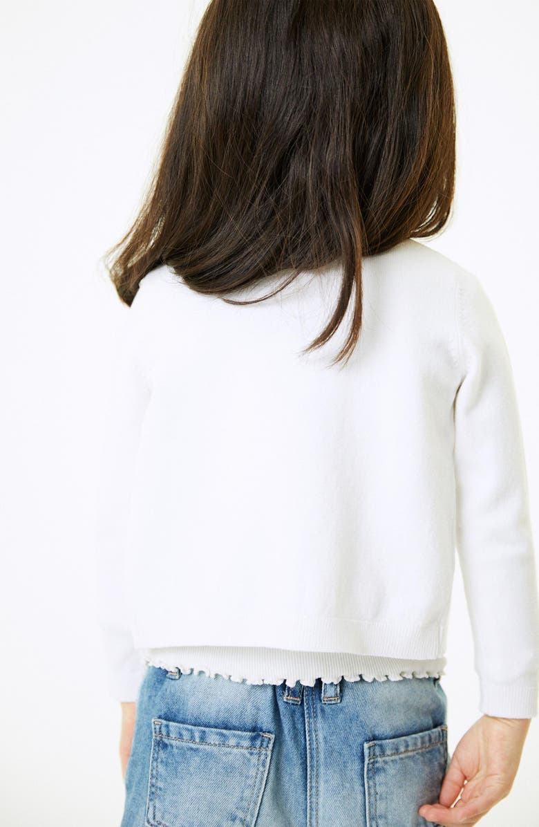 NEXT Kids' Textured Cotton Blend Cardigan, Alternate, color, 