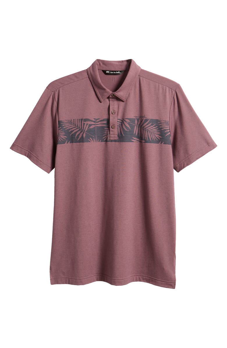 TravisMathew The Heather Localism Leaf Stripe Golf Polo, Alternate, color,
