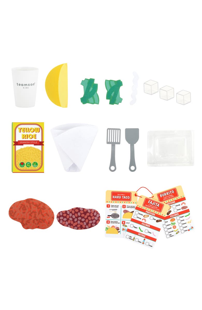 Teamson Kids My Little Helper Kids Play Taco Truck Playset, Alternate, color, Multi Color