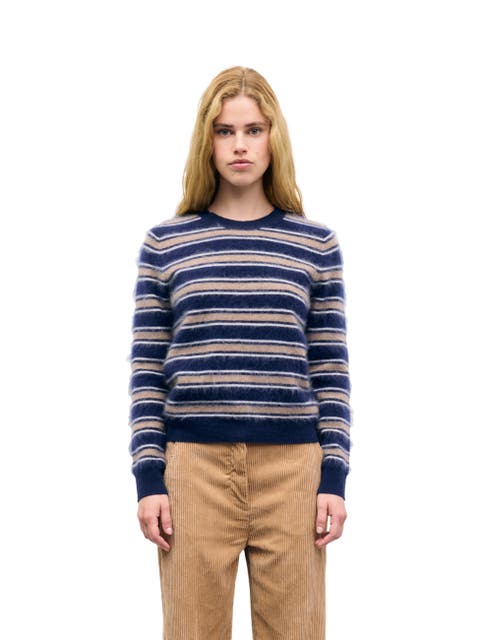 Rima Striped Crew Neck Sweater