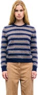 GERARD DAREL Rima Striped Crew Neck Sweater