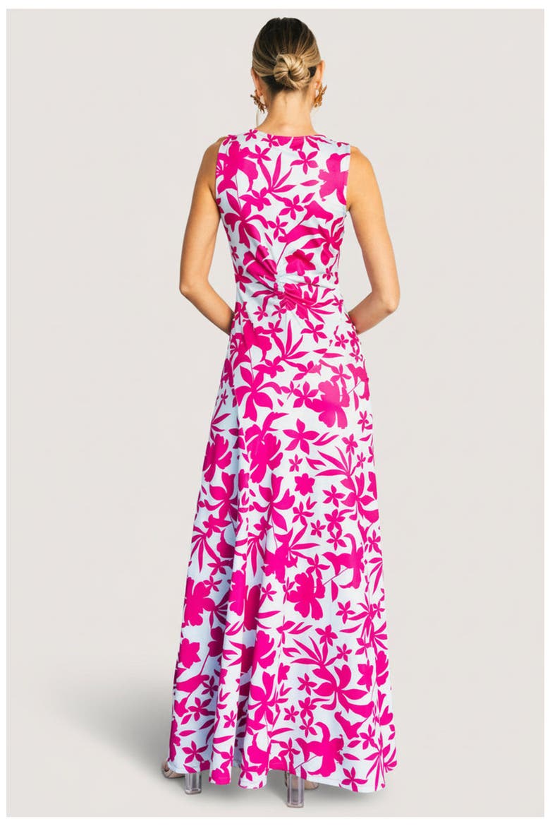 Risa Maxi Dress, Alternate, color, Blue + Pink