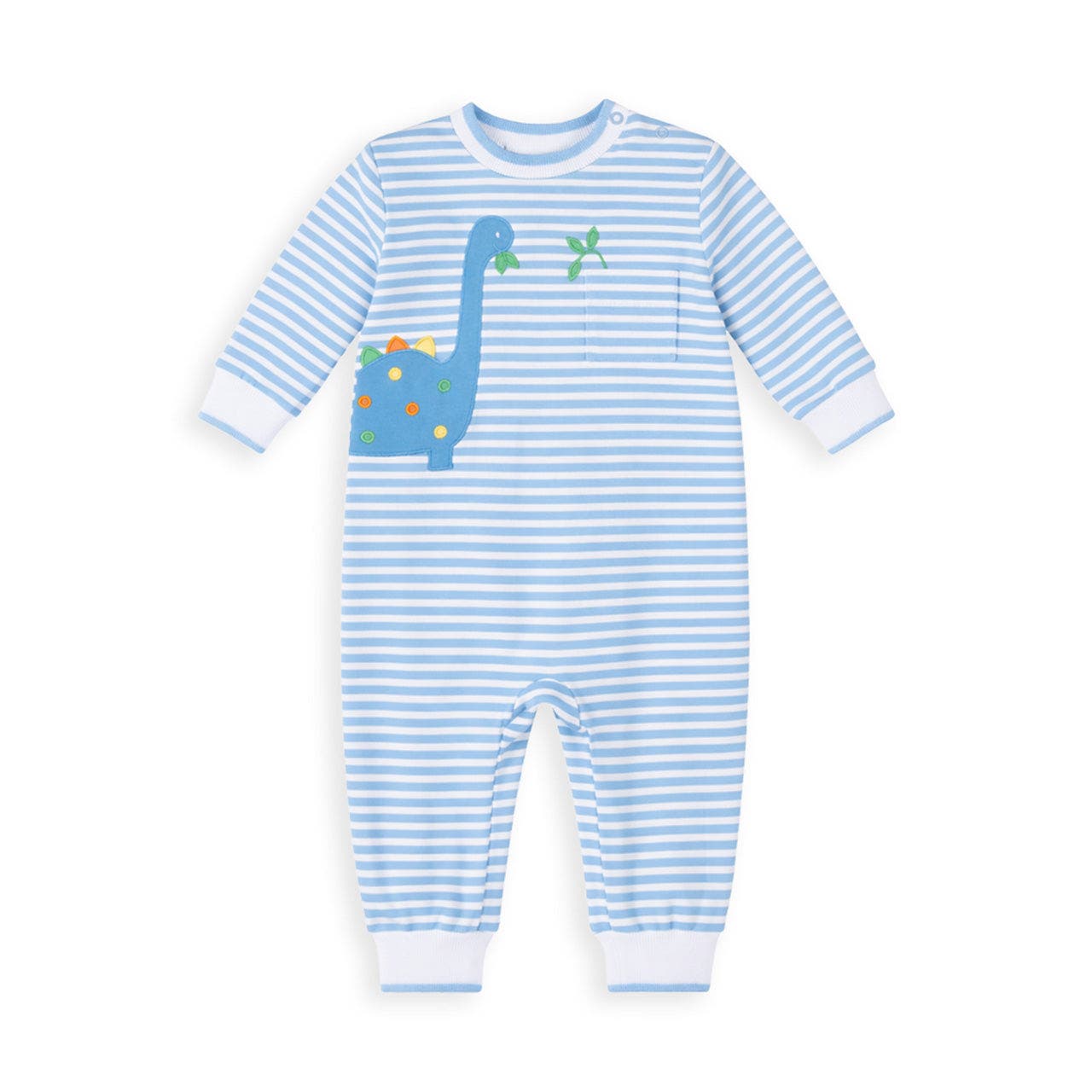 selected Medium Blue & White Stripe