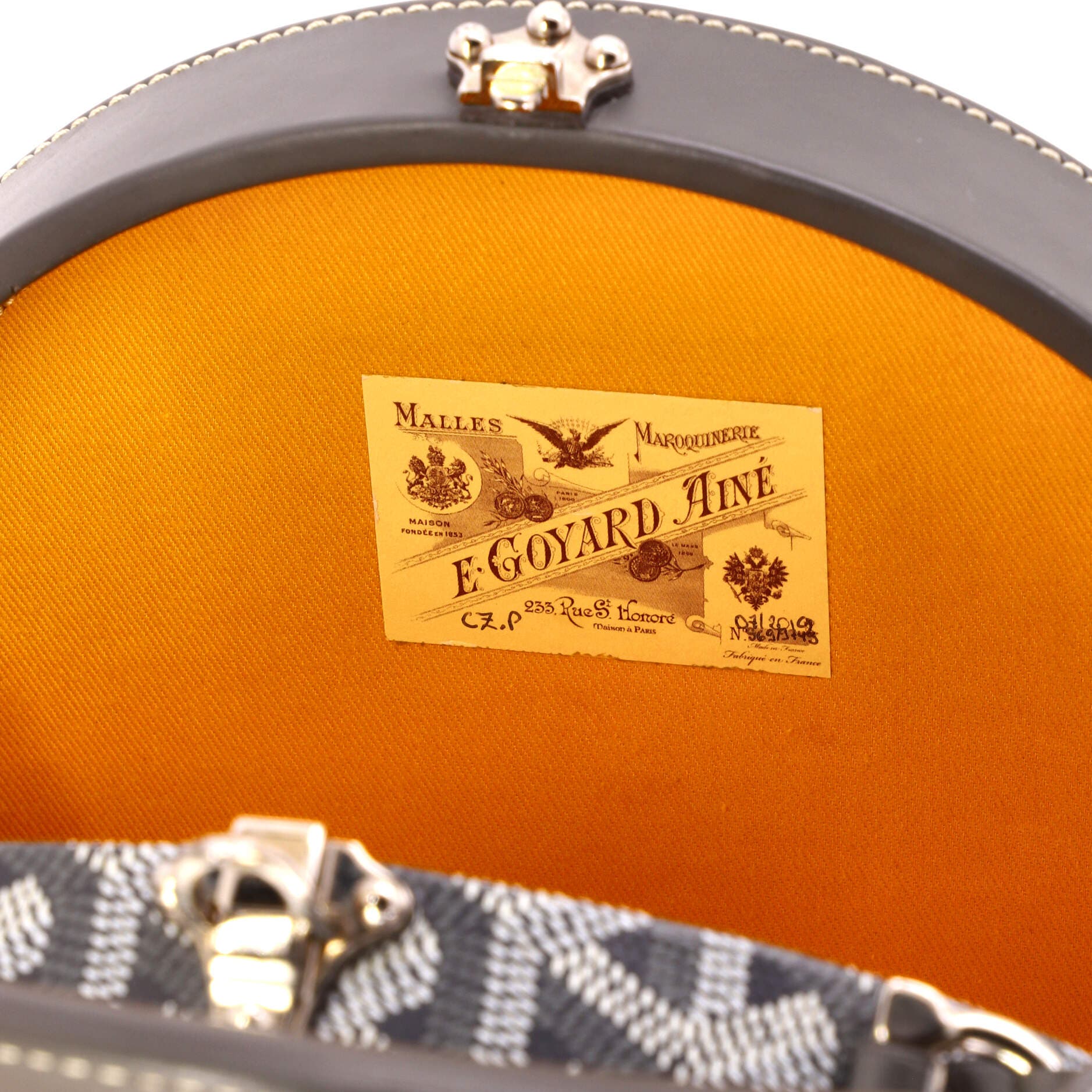 Alto Hatbox Bag Coated Canvas, Alternate, color, Grey