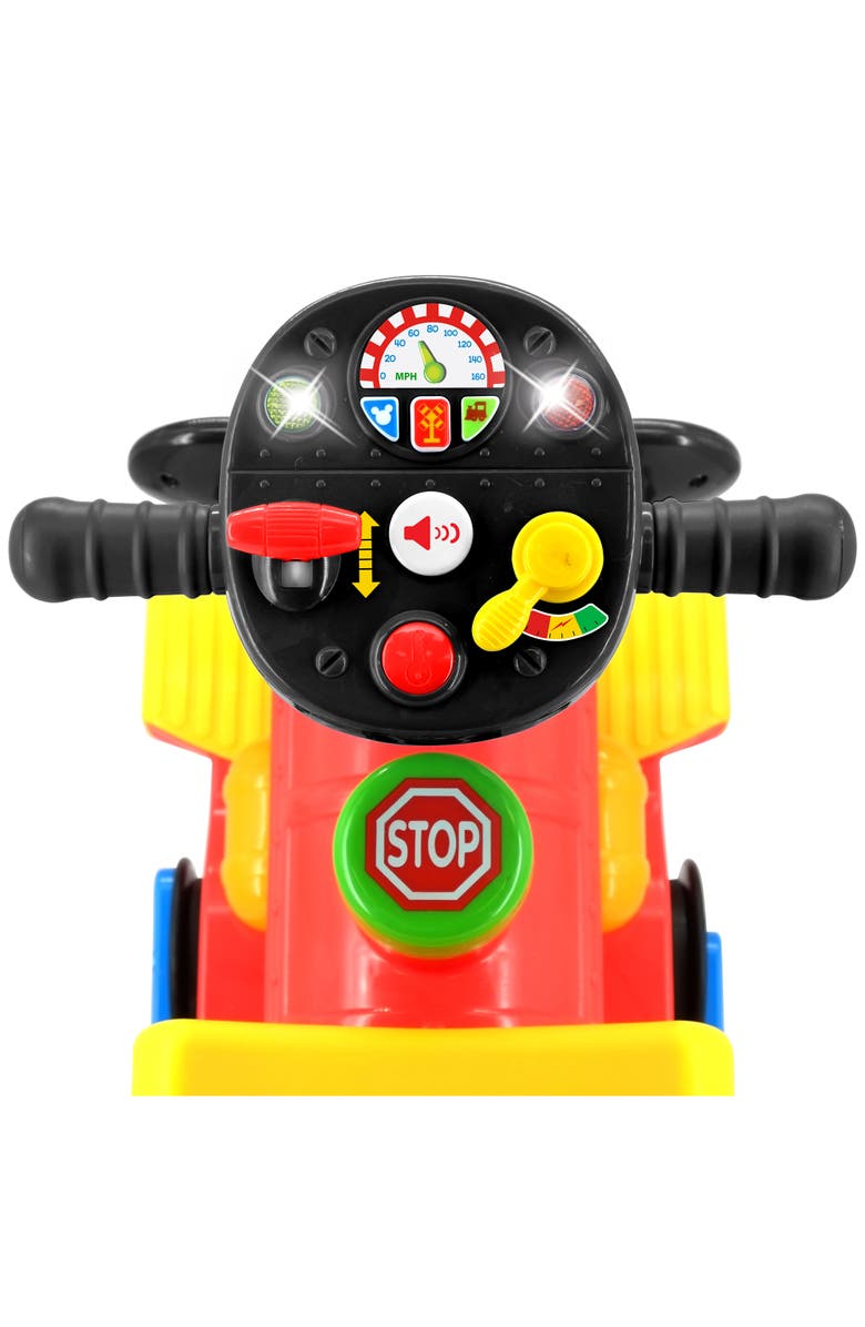 Kiddieland Disney Mickey Mouse 2In1 Battery powered Rideon Choo Choo Train, Alternate, color, Multicolored