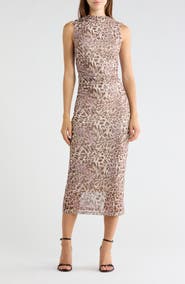 Madden Girl Funnel Neck Ruched Maxi Dress