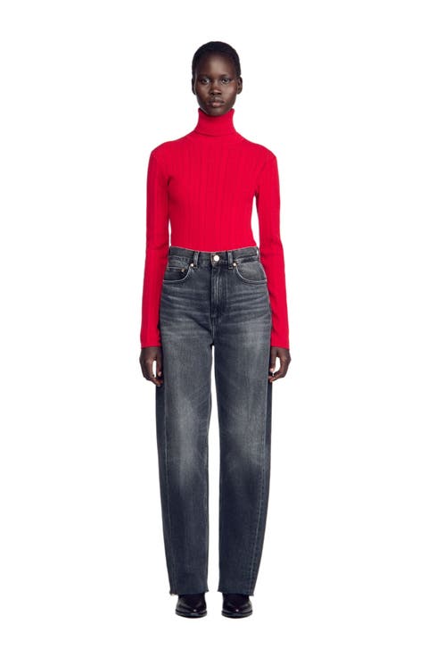 Faded Barrel Jeans