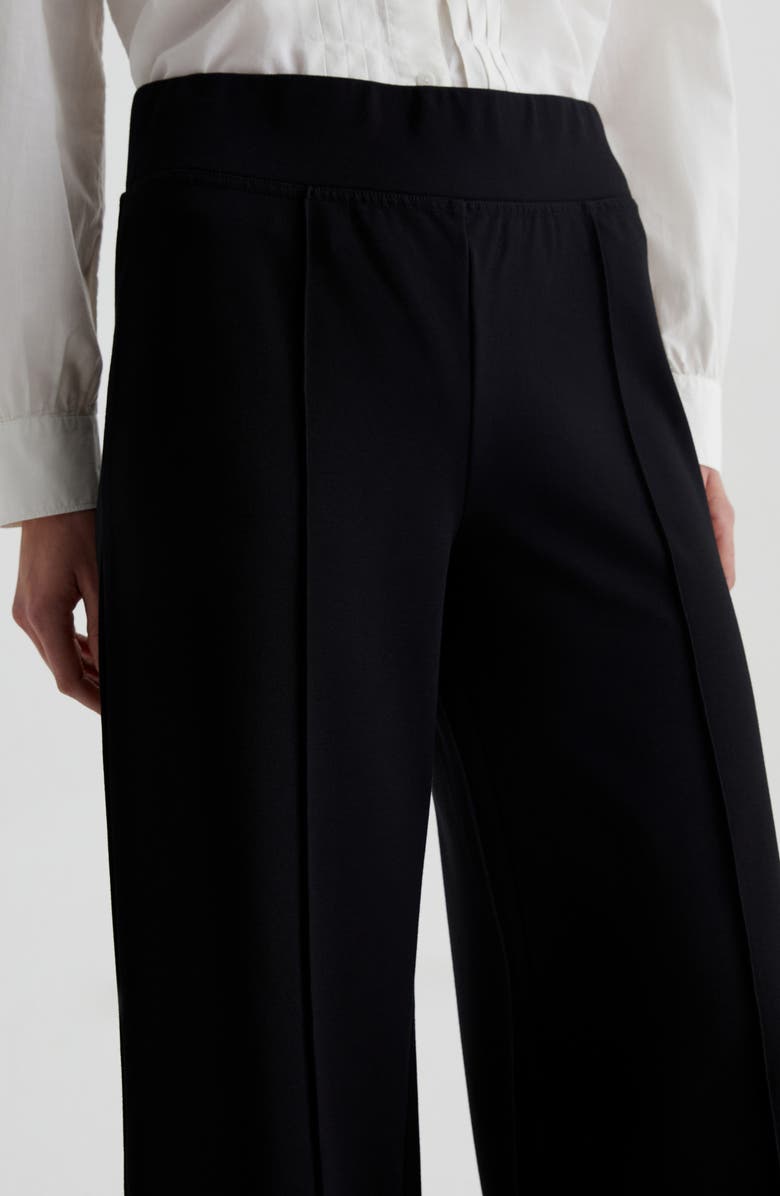 AG Reagan High Waist Wide Leg Pants, Alternate, color, Super Black