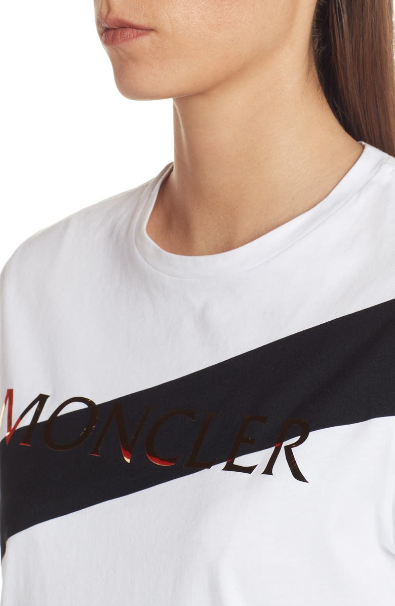 Moncler Logo Tee, Alternate, color, 