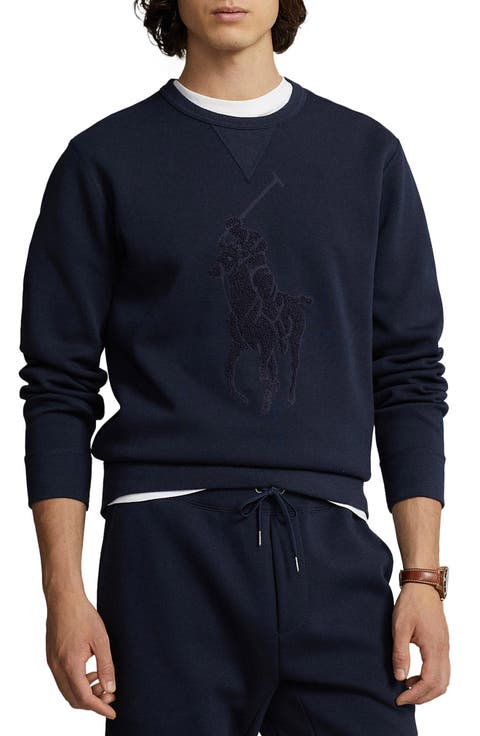 Bouclé Polo Rider Crewneck Sweatshirt