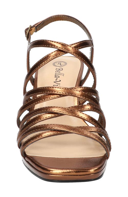 Bella Vita Damsel Slingback Sandal In Gold