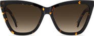 Carolina Herrera 59mm Gradient Cat Eye Sunglasses