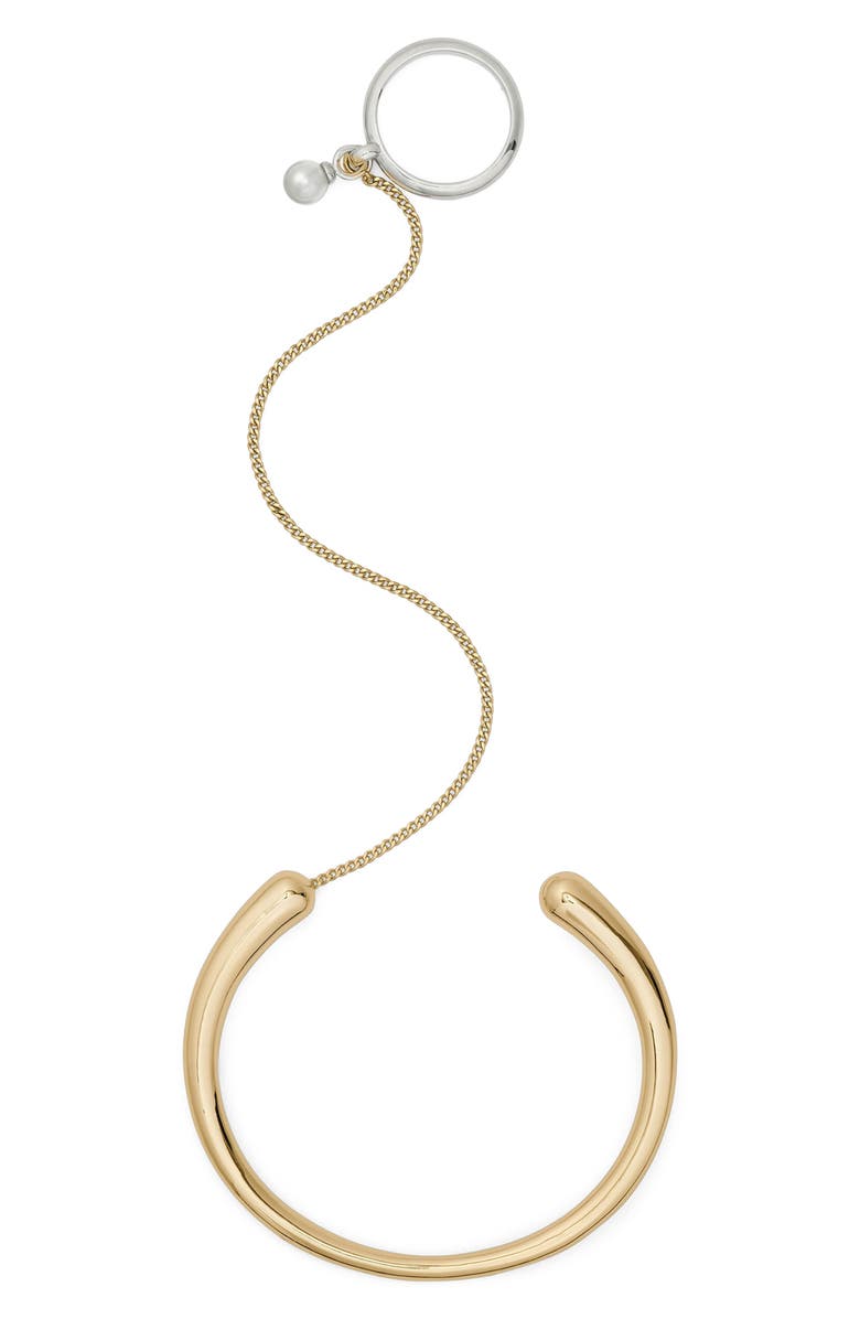 Kate Spade New York chain reaction ring chain & cuff set, Alternate, color, 