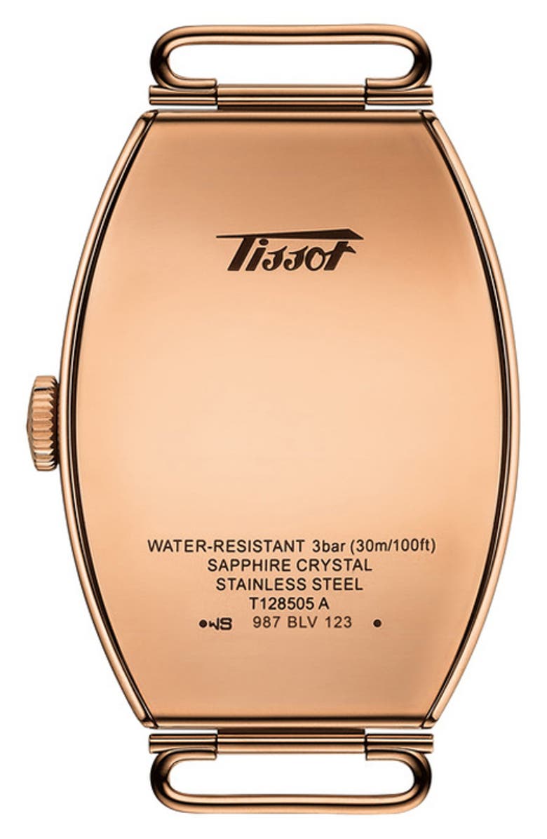 Tissot Porto Chronograph Croc Embossed Leather Strap Watch, 31mm, Alternate, color, White