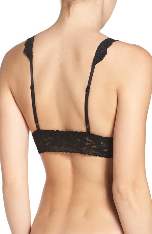 Hanky Panky Stretch Cotton Bralette In Black