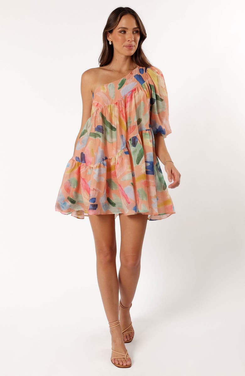 Petal & Pup Nida One-Shoulder Minidress, Alternate, color,