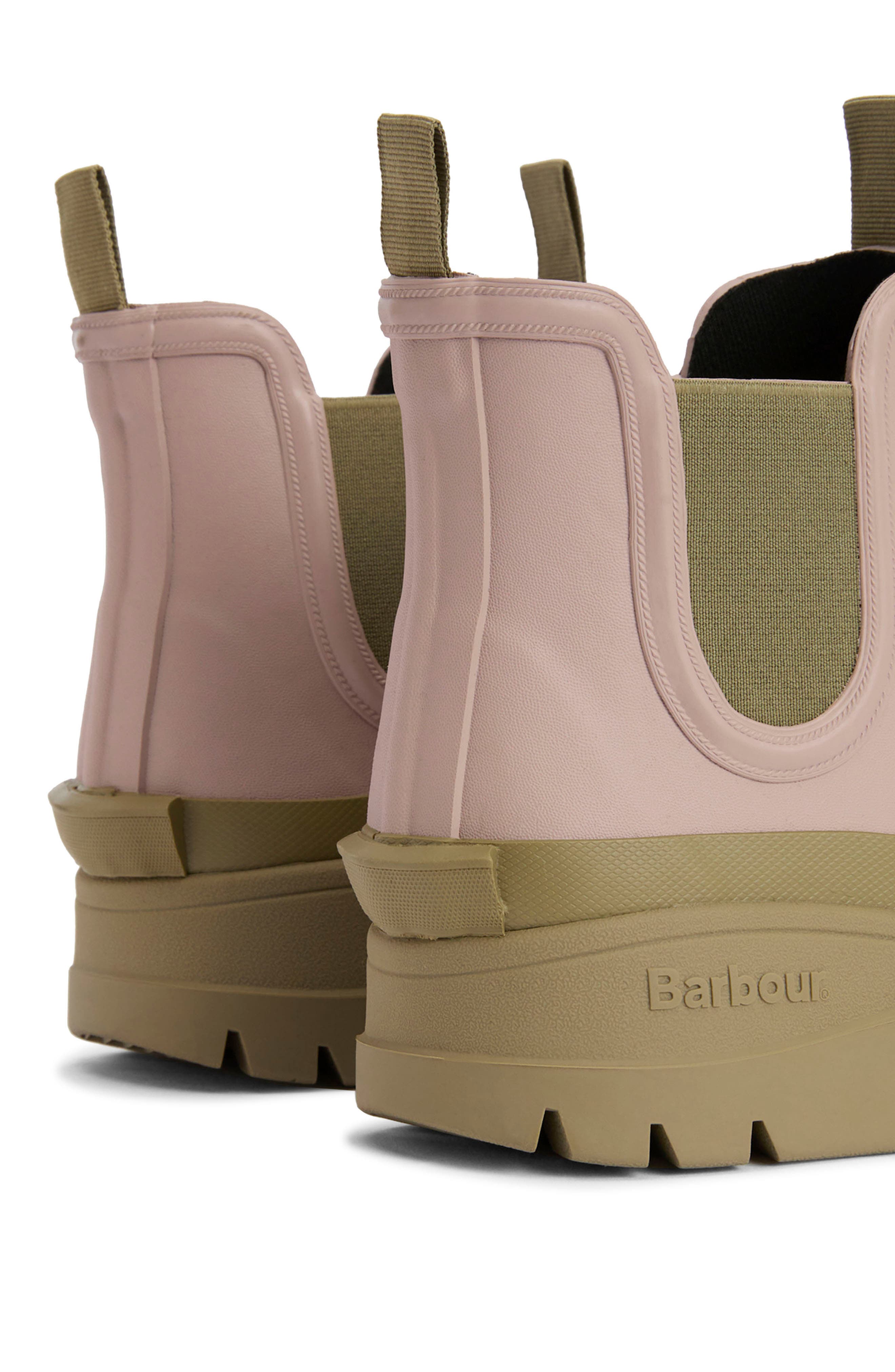 Nimbus Waterproof Chelsea Rain Boot, Alternate, color, GARDENIA PINK/ BLEACHED OLIVE