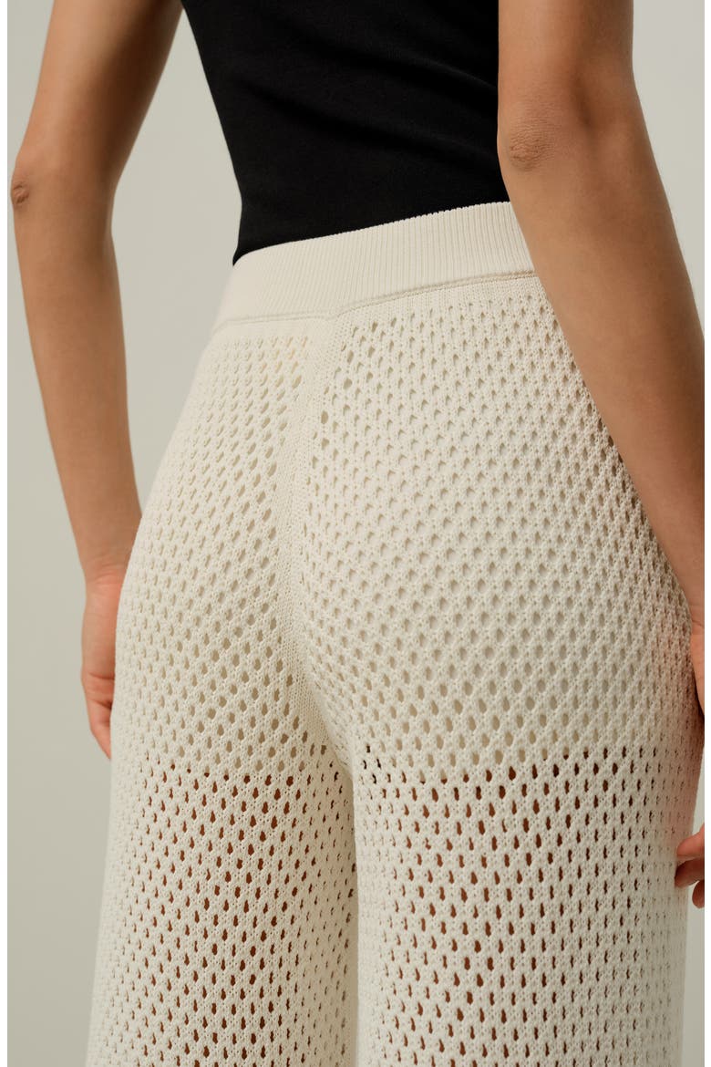 Women's Toscana Pintelle Pants, Alternate, color, Lily White