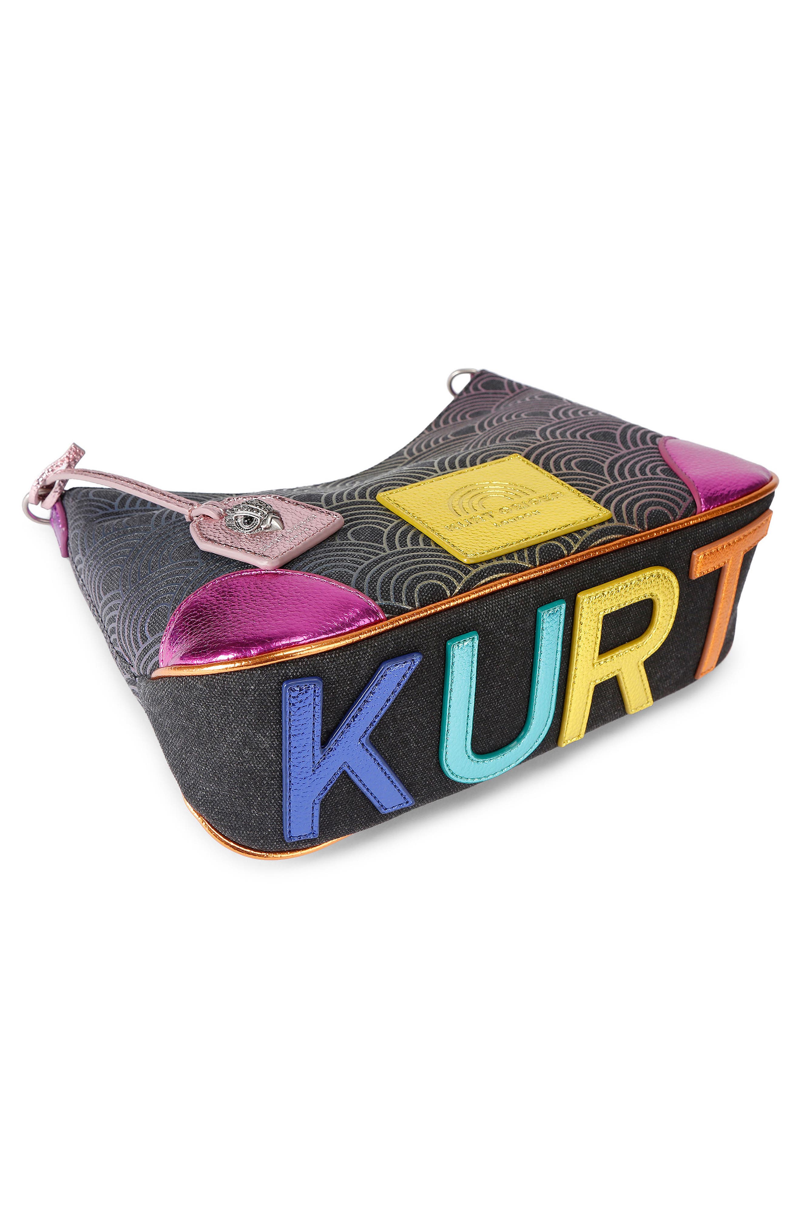 Kurt Geiger London Small Southbank Hobo Bag, Alternate, color, Charcoal