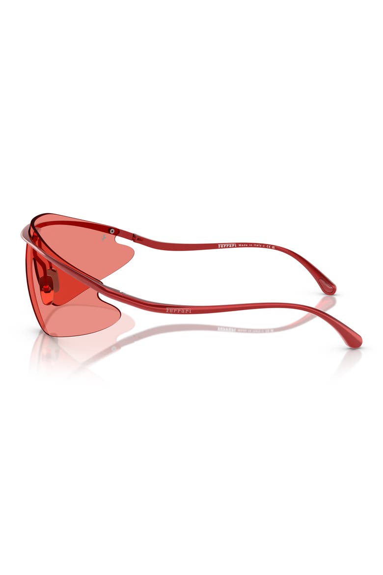 x Ferrari 140mm Wraparound Sunglasses, Alternate, color, RED / RED