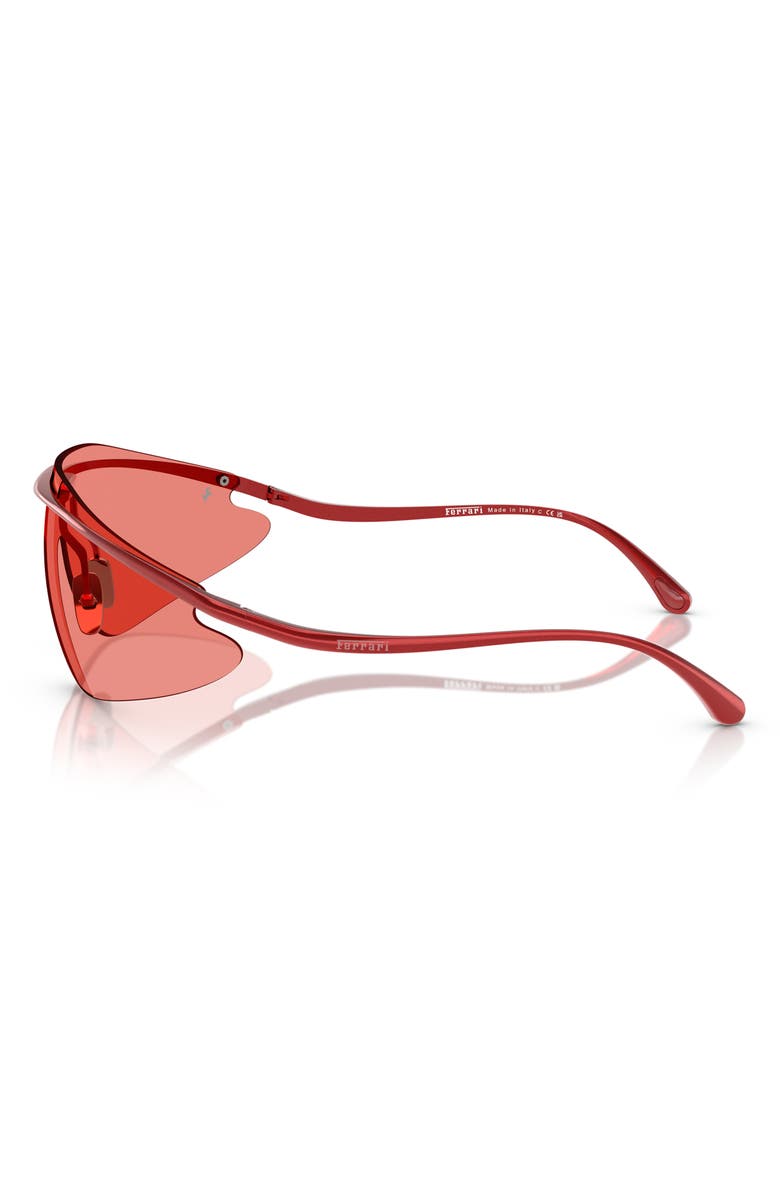 Jimmy Choo x Ferrari 140mm Wraparound Sunglasses, Alternate, color, Red / Red