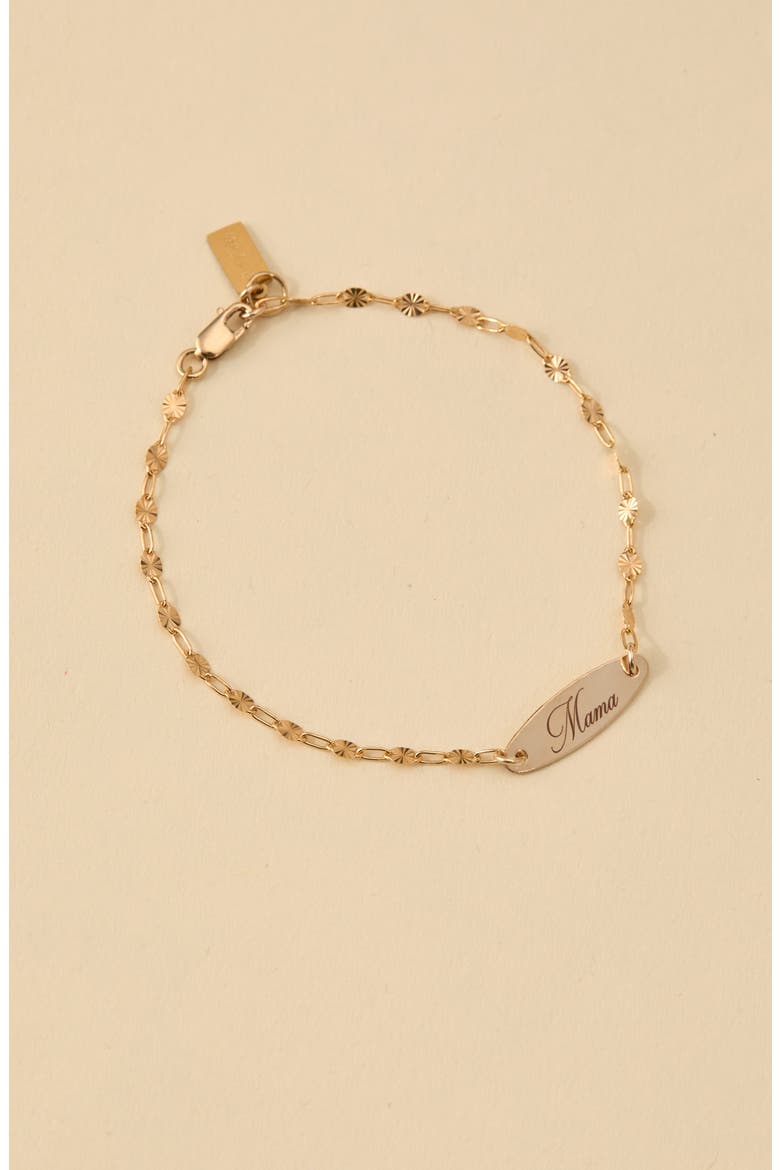 Mama Pendant Bracelet, Alternate, color, GOLD