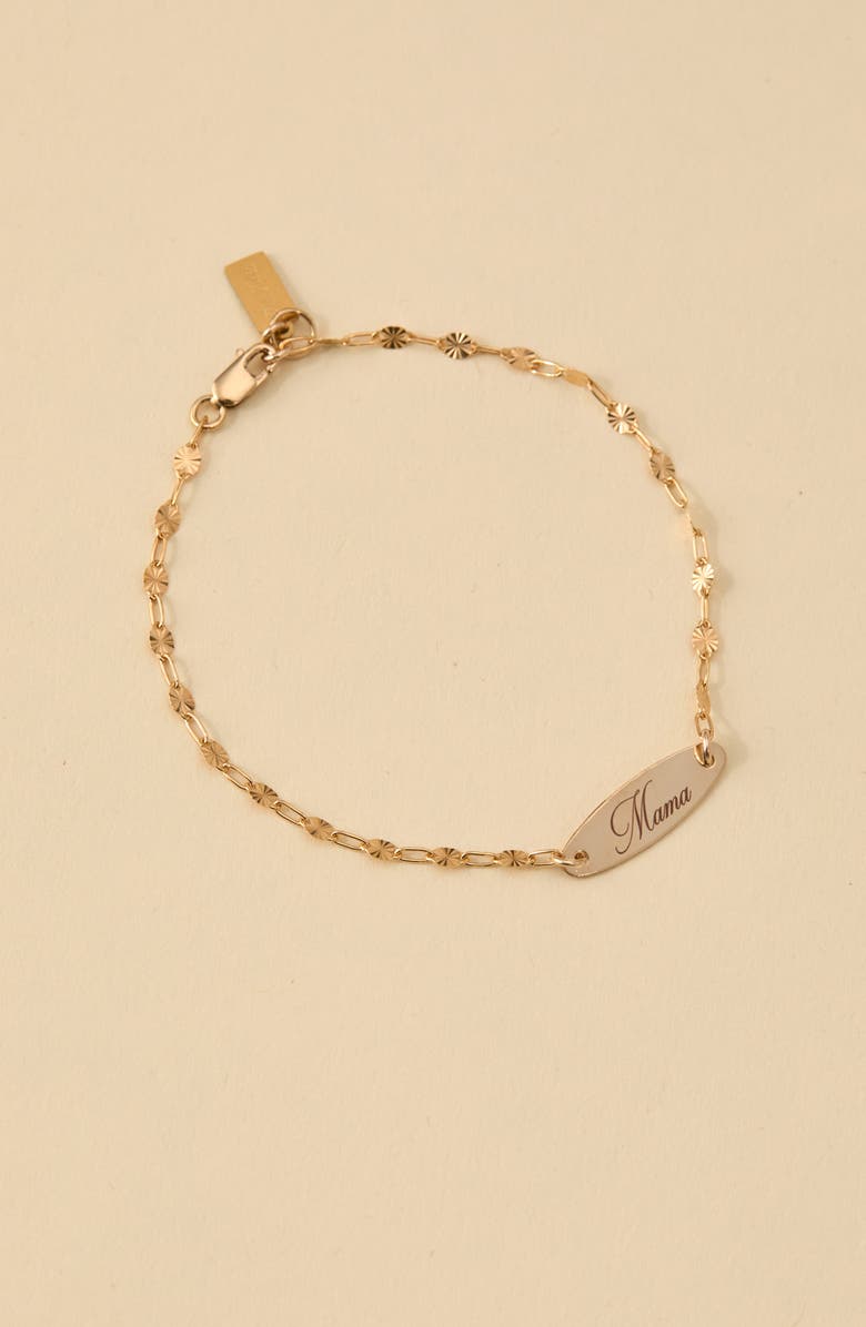 Set & Stones Mama Pendant Bracelet, Alternate, color, Gold