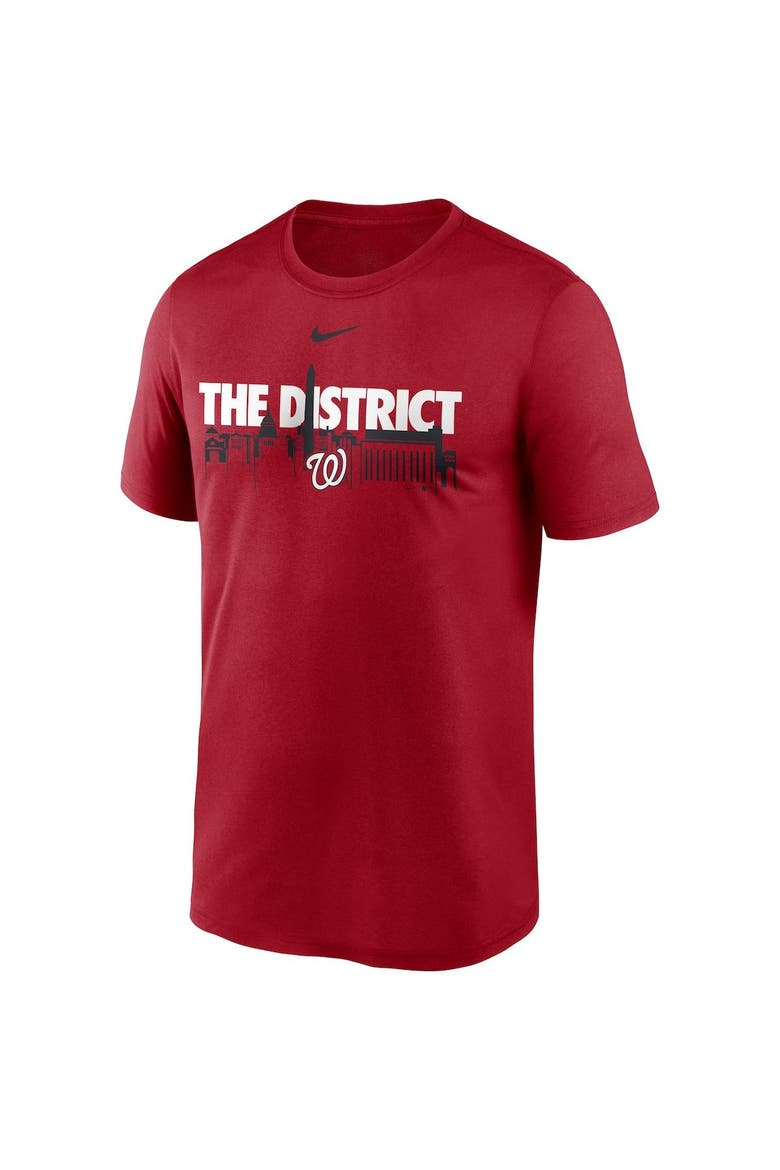 Men's Nike Red Washington Nationals Local Skyline Legend Performance T-Shirt, Alternate, color, Red