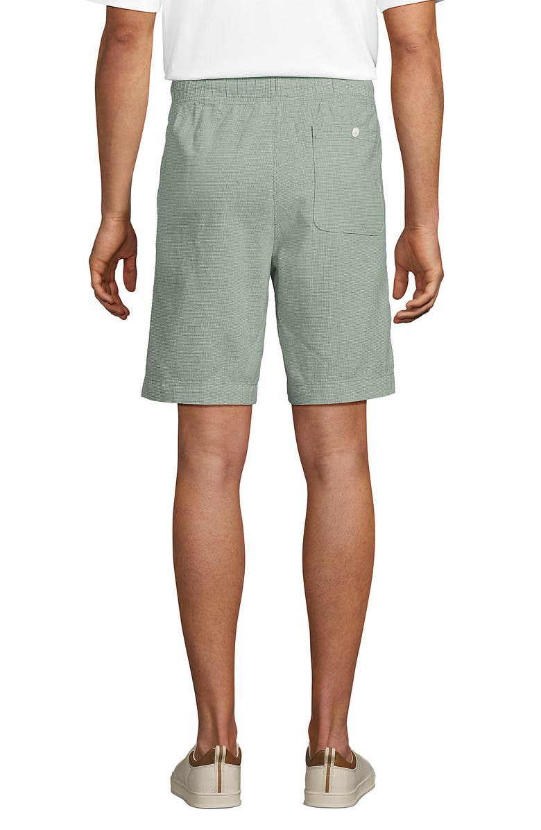 Lands' End 9" Pull On Deck Shorts, Alternate, color, Pale Eucalyptus