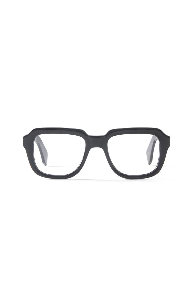 French Kiwis Eyewear Reuben Blue Light Glasses, Main, color, Black