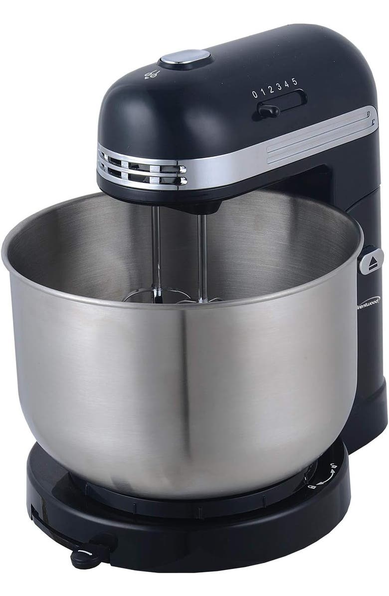 Brentwood 5-Speed Stand Mixer with 3 Quart Stainless Steel Mixing Bow, Alternate, color,