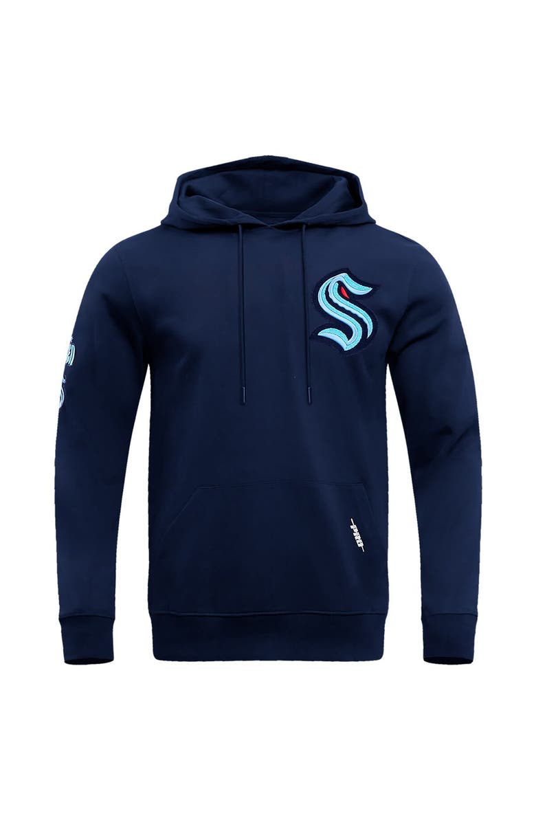 PRO STANDARD Men's Pro Standard Navy Seattle Kraken Classic Pullover Hoodie, Alternate, color, 
