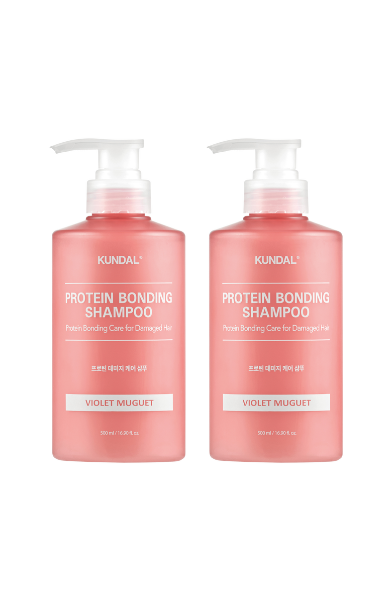 KUNDAL Protein Bonding Care Shampoo Violet Muguet 2 Pack, Main, color, Pink
