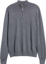 Peter Millar Crown Soft Quarter Zip Merino Wool Blend Pullover