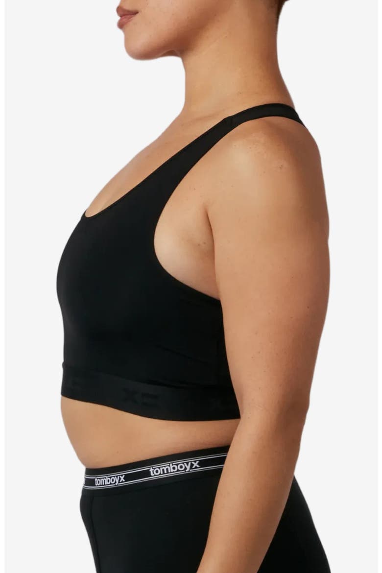Compression Plus Crop Top, Alternate, color, BLACK