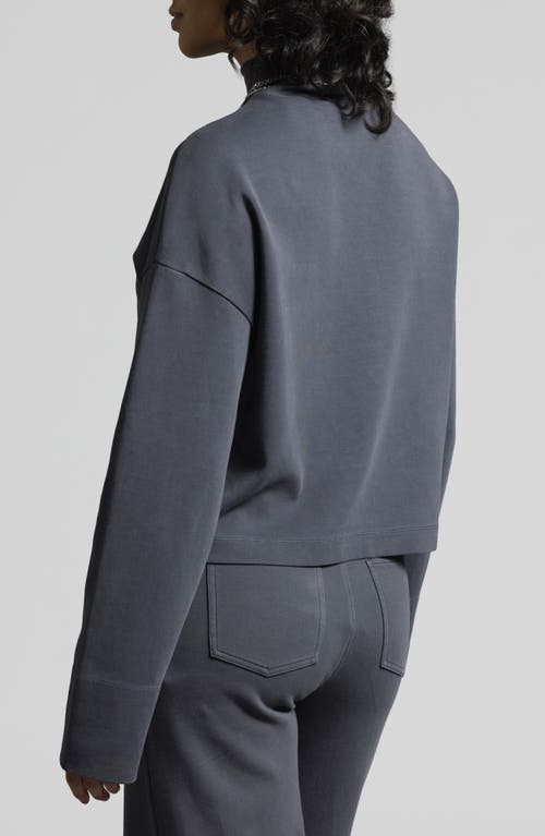 Weekend Los Angeles Genevieve Turtleneck Sweatshirt In Ebony