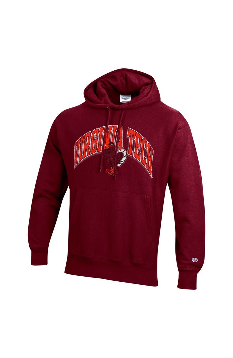 Champion Men's Champion Maroon Virginia Tech Hokies Vault Late Night Reverse Weave Pullover Hoodie, Alternate, color, Maroon