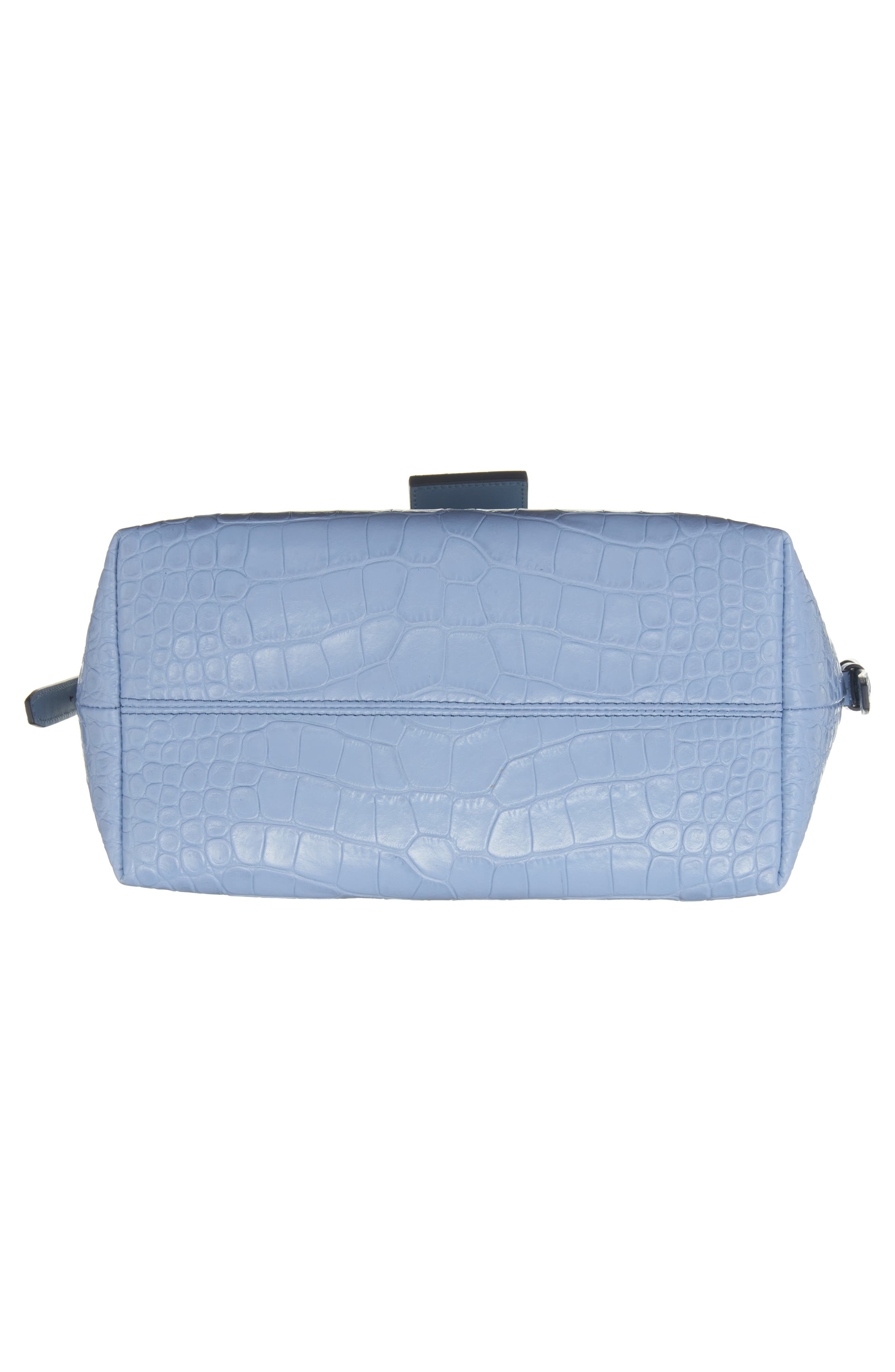 TOM FORD Mini East/West Croc Embossed Leather Tote, Alternate, color, 